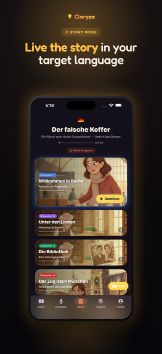 Interactive story mode