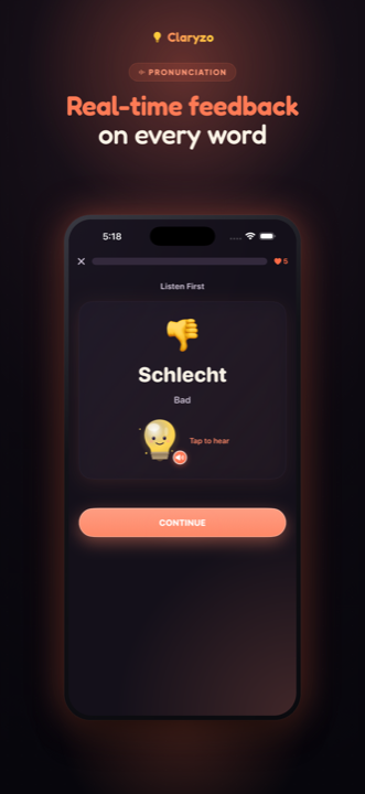 Pronunciation feedback